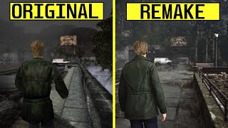 Silent Hill 2 TPP Camera Mod Original vs Remake Early Graphics Comparison [upl. by Macfadyn]