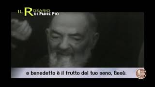 Il Santo ROSARIO con Padre Pio Misteri Gaudiosi [upl. by Su]