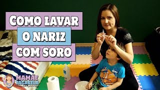 Como fazer LAVAGEM NASAL com soro  aprenda a LIMPAR O NARIZ [upl. by Ahsiki]