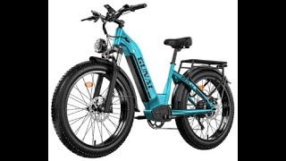 GUNAIV Electric Bike 1000W Motor 48V 21Ah Battery 2640 Inch Fat Tires 50kmh Max Speed EU9NL [upl. by Strohbehn]