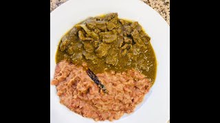 CARNE CON CHILE amp REFRIED BEANS MEXICAN GREEN CHILY [upl. by Leann980]