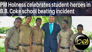 Andrew Holness commends male students Heroes of BB Coke High School in St Elizabeth [upl. by Frisse976]