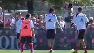 Das erste Training von Luca Toni und Franck Ribéry [upl. by Sandra]