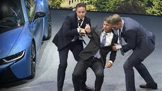 BMW CEO Collapses on Stage [upl. by Beesley]