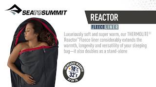 Sea to Summit THERMOLITE® Reactor Fleece Liner [upl. by Atirac]