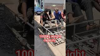 Testing 1000kg Weight capacity Battery Operated Wedding Trolley diy batteryoperated gearmotor [upl. by Muna]