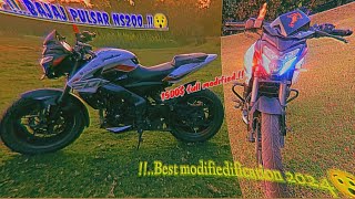 ✨BAJAJ PULSAR NS200 FULL MODIFIED 2024🤞Ns200 bs7 Best Modification 2024 [upl. by Jemmie]