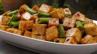 Chinesischer Tofu in Schwarzer Bohnen Sauce  Vegan Vegetarisches Rezept [upl. by Nelaf]