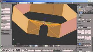 Blender 3D Einsteiger Tutorial 2a  eine Burg Modellieren deutsch [upl. by Eleirbag]