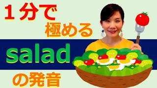 １分で極める英語の発音  salad [upl. by Turley]