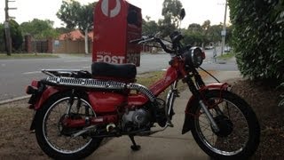 Postie Bike Review Honda CT110 Australia Post Bike [upl. by Xella13]