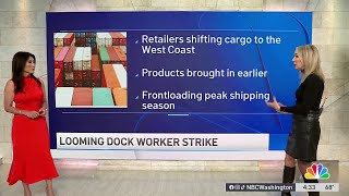 Quick Question Susan How would a dock worker strike affect consumers  NBC4 Washington [upl. by Nade904]