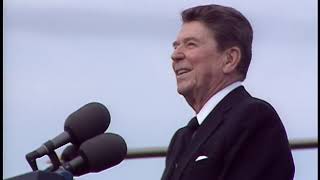 President Reagans Remarks after Glassboro High School Commencement Exercises on June 19 1986 [upl. by Marian]