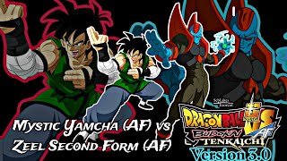 Mystic Yamcha AF vs Zeel Second Form AF  Dragon Ball Super vs AF 30  DBZ TTT MOD [upl. by Elene]