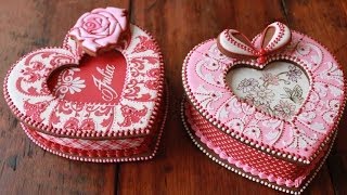 How to Assemble 3D Cookie Heart Boxes [upl. by Redyr884]