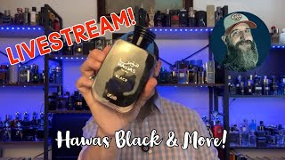 LIVESTREAM New Rasasi Hawas Black Pendora Scents Veteran Oud amp More [upl. by Hasan301]