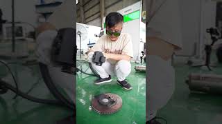 laser rust removal cleaning cleaner lasercleaning lasercleaner DMKlaser dmklaser foryou [upl. by Rives]