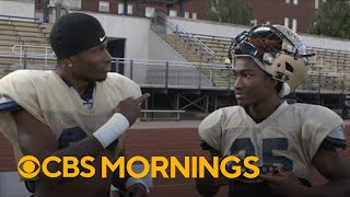 Gallaudet football players communicate with sign language [upl. by Cormier]