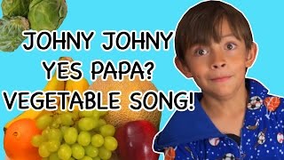 Johny Johny Yes Papa Vegetables Song  Songs about healthy eating and vegetables  Baby Songs [upl. by Ahtivak]