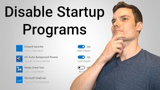 How to Disable Startup Programs in Windows 10 [upl. by Lamb764]