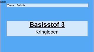 VMBO HAVO 2  Ecologie  Basisstof 3 Kringlopen [upl. by O'Gowan]