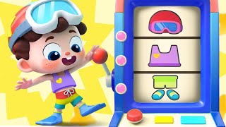 Head Shoulders Knees And Toes  Getting Dressed Song Nursery Rhymes amp Kids Songs  BabyBus [upl. by Behah]