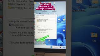 Windows Recycle bin Storage settings [upl. by Allevon]
