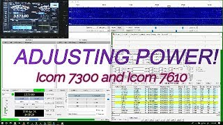 Icom 7300 7610 Digial Mode Power Output FT8 PSK31 [upl. by Attebasile]