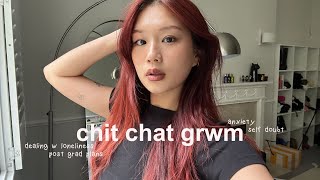 chit chat GRWM  post grad plans dealing with anxiety amp loneliness navigating adulthood [upl. by Jerrylee307]