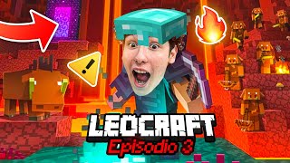 VISITAMOS EL NETHER 😰🔥  LEOCRAFT Capítulo 3 ⚔️  LeoStudy Gamer [upl. by Bryana]