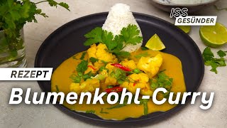 Veganes Rezept für BlumenkohlCurry  AOK [upl. by Philemol]