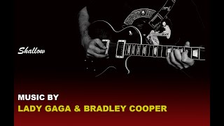 Shallow guitar backing track with vocals and violin  Lady Gaga Bradley Cooper [upl. by Artinak]