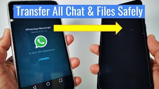 How To Transfer WhatsApp To New Phone All Chats Photos Videos amp Media [upl. by Lasky]