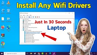 How to Install any Laptop Wifi Driver on Windows 10  8  7  Install Any Laptop Wifi Driver Easily [upl. by Attenra]