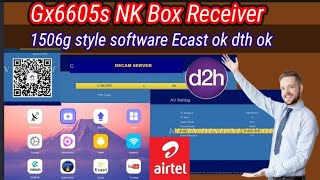 Gx6605sNk Box Receiver New software updates  Dscam options  videocon88 ok [upl. by Netsirt]