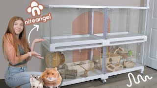 NiteAngel Stacker Series Hamster Cage Review [upl. by Nonnahsed224]