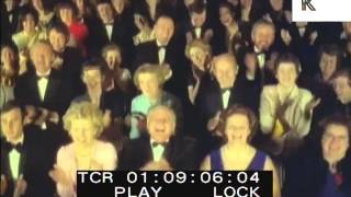 1950s 1960s Happy Theatre Audience Applause Standing Ovation 35mm Colour Footage [upl. by Jemma]