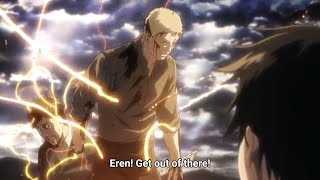 Reiner And Bertholdt Reveal  Attack On Titan ENG DUBHD [upl. by Dralliw656]