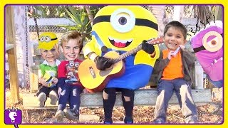 Minion COMPILATION with Nerf Blaster Adventures and Games by HobbyKidsTV [upl. by Sirromed729]