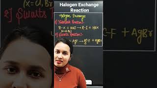 Halogen Exchange Reaction organicchemistry boards cbse chemistry [upl. by Nylesoj]