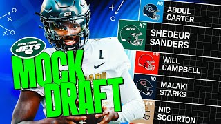 New York Jets 3Round Mock Draft  PFF [upl. by Etnaud238]