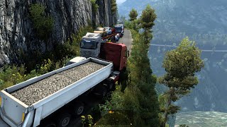 POV DRIVING PERU DEATH MAP  HEAVY traffic euroTRUCK  2024  hindi gamplay [upl. by Odnesor]