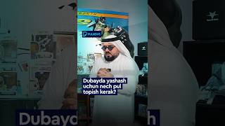 Dubayda yashash uchun nech pul topish kerak dubai [upl. by Nylirrej]