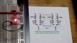 How a Single Pole Double Throw SPDT Switch Works Make And Break [upl. by Eenattirb]