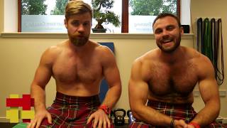 Kilted Ballet part 2 Ballet Press ups [upl. by Eniawd998]