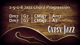 Gypsy Jazz Backing Track in C Major [upl. by Garrek625]