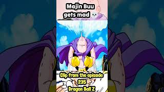 Majin Buu gets mad 💀  Crazy Goten  dbz english dub shorts vegeta majinbuu [upl. by Wesle367]