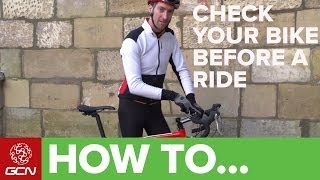 How To Check Your Bike Before You Ride  PreRide And Weekly Checks [upl. by Hakkeber804]