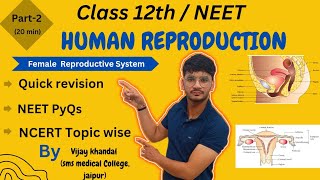 Female reproductive system HUMAN REPRODUCTION class 12th Ncert  Neet  biology neet neet2025 [upl. by Demahom389]