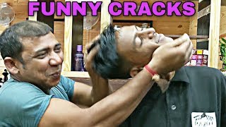 3 different person Neck cracking amp Spine Cracking Compilation by asim barber  ASMR Funny Scenes [upl. by Murdoch]